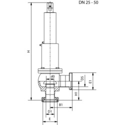 Запобіжний клапан DIN 11864-2 Liner/Nut AWH