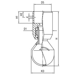 Миюча головка обертова TANKO S30, 360° AWH