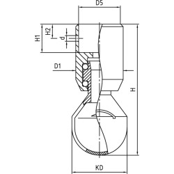 Миюча головка обертова TANKO S40, 360° AWH