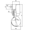 Миюча головка обертова TANKO S40, 360° AWH