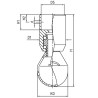 Миюча головка обертова TANKO S50, 180° вниз AWH