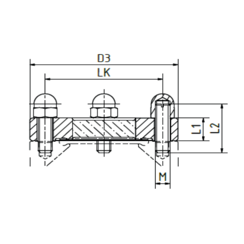 Фланець під діоптр AWH-Connect DIN 11864-2 AWH