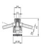 Пробовідбірний клапан різьбовий G 1/2" AWH