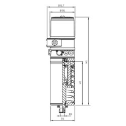 Пневмопривід VMove з позиціонером Bürkert 8692/8693 AWH
