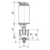 Заслінка пряма Inch Clamp-Clamp з пневмоприводом (дисковий кран батерфляй) AWH