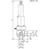 Запобіжний клапан Clamp-Clamp DIN 32676 з підйомним пристроєм AWH