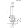Запобіжний клапан Clamp-Clamp DIN 32676 з підйомним пристроєм AWH