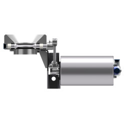 Заслінка донна зливна DIN з пневмоприводом Air/Spring (Ground Drain Valve) AWH