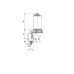 Заслінка донна зливна DIN з пневмоприводом Air/Spring (Ground Drain Valve) AWH