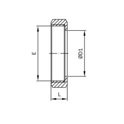 Гайка шестигранна RJT BS 4825 AWH