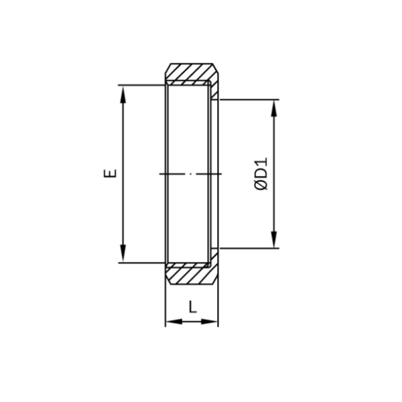 Гайка шестигранна RJT BS 4825 AWH