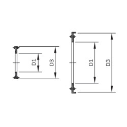 Ущільнення Clamp DIN 32676, серія труб B AWH