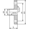 Фланець приварний встик EN 1092-1 Type 11 Form B1 AWH