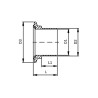 Патрубок Clamp KN DIN 11864-3, серія труб A AWH