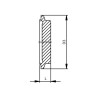 Патрубок Clamp KN глухий DIN 11864-3, серія труб A AWH