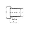 Патрубок Clamp KN DIN 11864-3, серія труб B AWH