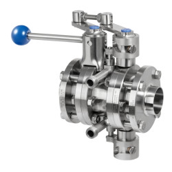 Лекажний дисковий клапан міжфланцевий DIN (Leakage Butterfly Valve) AWH