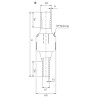 Миюча головка обертова для труб TANKO RPB35, 360° AWH