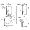 Миюча головка обертова TANKO RB64, 360° AWH